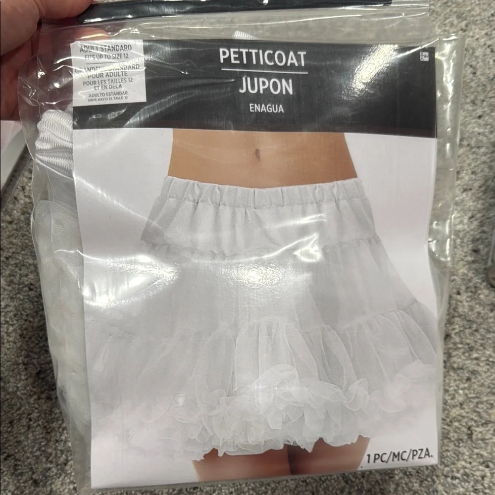 White Petticoat, Tights and white hair spray